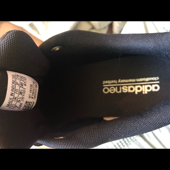 Adidas Cloadfoam Memory Footbed 3 Stripe Black Sz7 - Picture 8 of 8